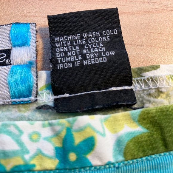 Requirements Floral Cotton Panel Skirt Sz 10 - Picture 2 of 4